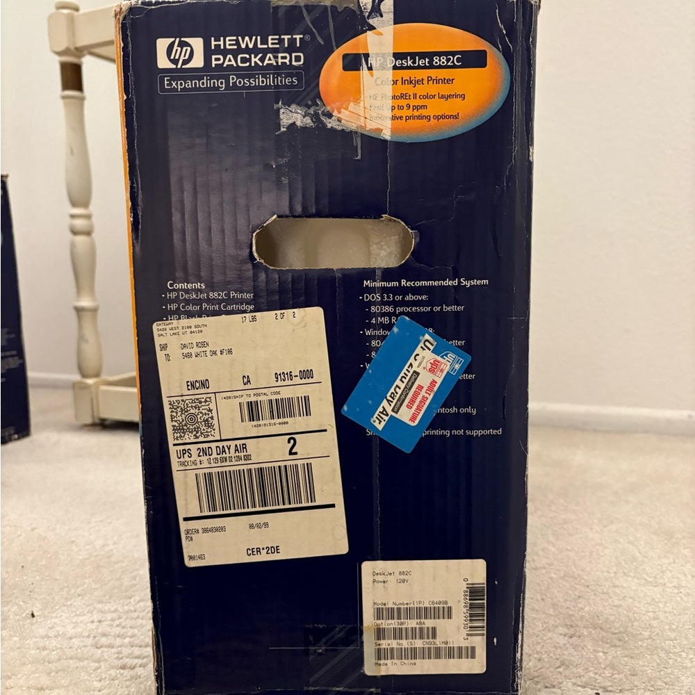 HP DeskJet 882C Color Inkjet Printer - Picture 3 of 4